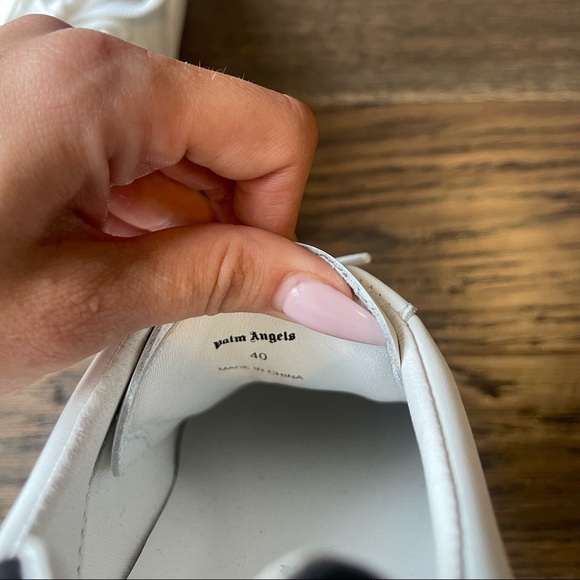 PALM ANGELS Unisex Palm One Leather Sneakers - Picture 8 of 11